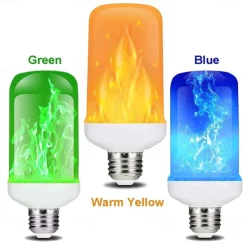 LED Flame Light Bulbs 7W E27 Flickering Flame Halloween Props Energy Saving for Festival Halloween Christmas Paty AC85-265V