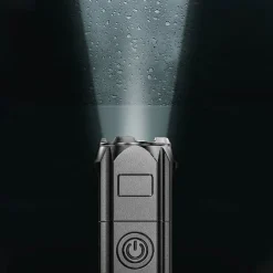 LED Flashlight USB Super Bright Zoomable USB Rechargeable T6 Tactical Torch for Camping Hiking Fishing Outdoor Hunting 3.7V