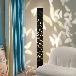 LED Floor Lamp Butterfly Tall Corner Light For Living Room Ambient Night Light Romantic Column Standing Light Modern LED Floor Lamp for Bedroom