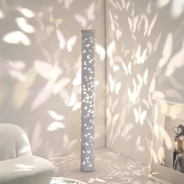 LED Floor Lamp Butterfly Tall Corner Light For Living Room Ambient Night Light Romantic Column Standing Light Modern LED Floor Lamp for Bedroom