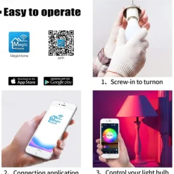 LED Floor Lamp for Living Room Bedroom Smart Standing Lamp with Alexa Google Assistant App Remote Control Tall Modern Floor Lamp with Linen Lamp Shade 16 Million Colors Bulb Included