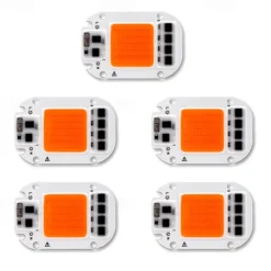 LED Grow Chip 10pcs 6pcs 20W 30W 50W COB Chip LED Lamp 220V 240V No Need Driver for Flood Light Spotlight Lampada DIY Lighting