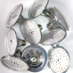 LED Grow Light for Indoor Plants E27 15W 48LED Beads Full Spectrum Fixture White Purple 220-240 V Vegetable Greenhouse