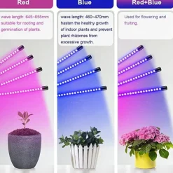 LED Grow Light for Indoor Plants Full Spectrum with Bracket and Remote Control 5V EU US UK Standard For Indoor Plant Flower Seedling VEG Tent Phyto Lamp