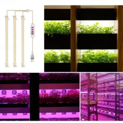 LED Grow Light Full Spectrum 50cm Red/Blue Plants Lamp DC5V Phyto Lamp 72Leds/144LEDs/216LEDs/288LEDs Rotation Flexible Light Indoor