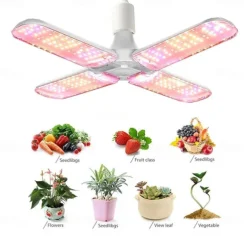 LED Grow Light Full Spectrum E27 Folding Plant Grow Light AC110V 220V Phyto Lamp For Indoor Vegetable Flower Seedling
