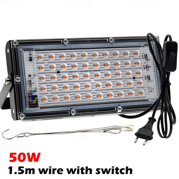 LED Grow Light 1pc AC220V 50W 100W LED Full Spectrum Phyto Lamp Greenhouse Hydroponic Plant Growth Lighting
