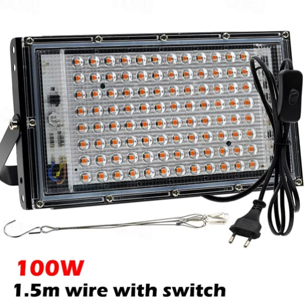 LED Grow Light 1pc AC220V 50W 100W LED Full Spectrum Phyto Lamp Greenhouse Hydroponic Plant Growth Lighting