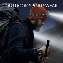 LED Headlamp Rechargeable Induction Sensor Waterproof Headlight Flashlight Ultra-light Lamp Body Used for Cycling Camping Etc. Shustar