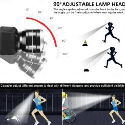 LED Headlamp Waterproof Outdoor Camping Fishing Lantern Torch USB Rechargeable XHP50 18650 LIB Headlight 3 Modes Zoom Head Flashlight