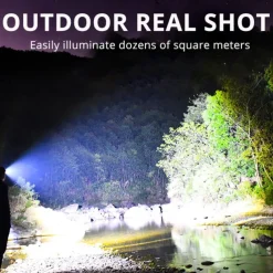 LED Headlamp with Sensor Fishing Headlight L2/P50 3 Modes Zoomable Waterproof Super Bright Camping Light Powered by 2x18650 Batteries