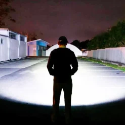 LED Headlamp with Sensor Fishing Headlight L2/P50 3 Modes Zoomable Waterproof Super Bright Camping Light Powered by 2x18650 Batteries