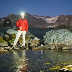 LED Headlamp with Sensor Fishing Headlight L2/P50 3 Modes Zoomable Waterproof Super Bright Camping Light Powered by 2x18650 Batteries