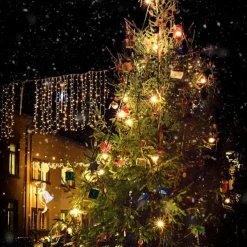 LED Icicle Lights 3/5M 256LED Fairy String Light Outdoor Solar Power Curtain Lights for Window Christmas Party Garden Yard Holiday Decor Lighting With Remote Controller