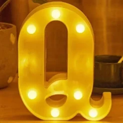 LED Letter Lights Alphabet Light Up Sign for Night Light Home Party Birthday Wedding Bar Decoration
