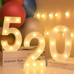 LED Letter Lights Alphabet Light Up Sign for Night Light Home Party Birthday Wedding Bar Decoration