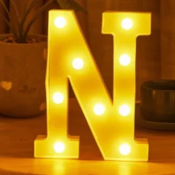 LED Letter Lights Alphabet Light Up Sign for Night Light Home Party Birthday Wedding Bar Decoration