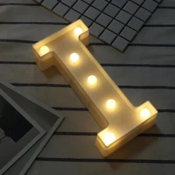 LED Letter Lights Sign, 26 Alphabet Light Up Letters, Battery-Powered Decorative Marquee Lamps for Weddings, Birthdays, Parties, Home Bar and Christmas Décor