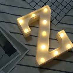 LED Letter Lights Sign, 26 Alphabet Light Up Letters, Battery-Powered Decorative Marquee Lamps for Weddings, Birthdays, Parties, Home Bar and Christmas Décor
