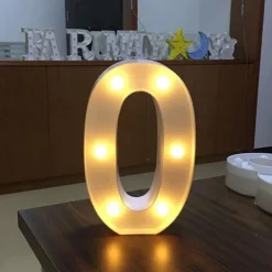 LED Letter Lights Sign, 26 Alphabet Light Up Letters, Battery-Powered Decorative Marquee Lamps for Weddings, Birthdays, Parties, Home Bar and Christmas Décor
