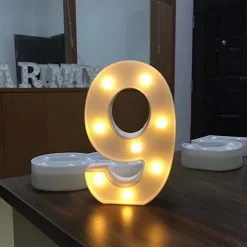 LED Letter Lights Sign, 26 Alphabet Light Up Letters, Battery-Powered Decorative Marquee Lamps for Weddings, Birthdays, Parties, Home Bar and Christmas Décor