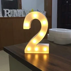 LED Letter Lights Sign, 26 Alphabet Light Up Letters, Battery-Powered Decorative Marquee Lamps for Weddings, Birthdays, Parties, Home Bar and Christmas Décor