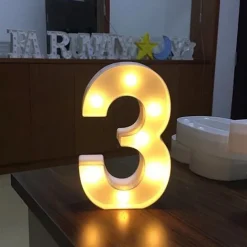 LED Letter Lights Sign, 26 Alphabet Light Up Letters, Battery-Powered Decorative Marquee Lamps for Weddings, Birthdays, Parties, Home Bar and Christmas Décor