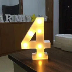 LED Letter Lights Sign, 26 Alphabet Light Up Letters, Battery-Powered Decorative Marquee Lamps for Weddings, Birthdays, Parties, Home Bar and Christmas Décor