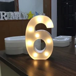 LED Letter Lights Sign, 26 Alphabet Light Up Letters, Battery-Powered Decorative Marquee Lamps for Weddings, Birthdays, Parties, Home Bar and Christmas Décor