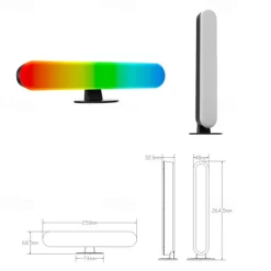 LED Light Bars Mood Light Multiple Lighting Effects Ambient Lighting Flow Light Bar Gaming/TV/PC/Room