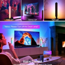 LED Light Bars Mood Light Multiple Lighting Effects Ambient Lighting Flow Light Bar Gaming/TV/PC/Room