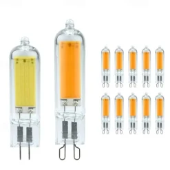 LED Light Bulb 10pcs G9 COB 3W 7W 5W Glass G4 Lamp 220V G4LED Spot Light For Pendant Lighting Fixture Home Lighting Chandeliers