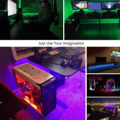 LED Light Strip 15m/20m 50ft 65.6ft RGB Color Change LED Light Strip Kit with IR44 Key Remote Control for Bedroom Lighting Flexible Home Decoration