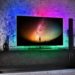 LED Light Strips 2M USB Flexible Tiktok Lights TV Backlight 60LED 10mm Waterproof Multi-color TV Backlight with Infrared Remote Controller Halloween TV Computer Background