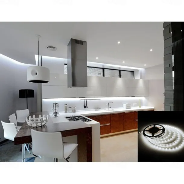 LED Light Strips Tiktok Lights 5050 5M 300 leds 10mm 4200 lm Warm White White(DC 12V) With 5PCS 5050 Strip Light Connector