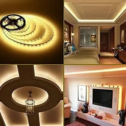 LED Light Strips Tiktok Lights 5050 5M 300 leds 10mm 4200 lm Warm White White(DC 12V) With 5PCS 5050 Strip Light Connector