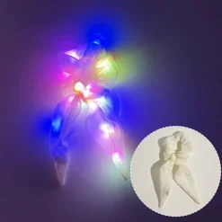 Led Luminous Hair Bands Light Up Hair Bows Scrunchies Girls Headwear Hair Rope Hair Accessories Glow In The Dark Party Supplies