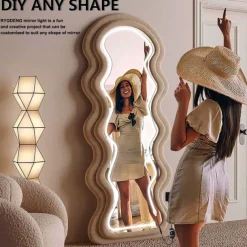 LED Makeup Mirror Light Hollywood Style Makeup Light 6.5-16FT/6000K/3000K Dimmable 12V Adapter/Mirror Strip Light Lighting for Vanity and Bathroom Mirrors