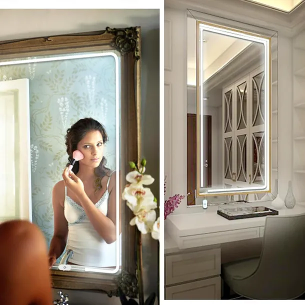 LED Makeup Mirror Light Hollywood Style Makeup Light 6.5-16FT/6000K/3000K Dimmable 12V Adapter/Mirror Strip Light Lighting for Vanity and Bathroom Mirrors