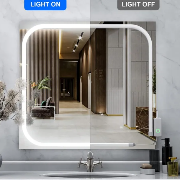 LED Makeup Mirror Light Hollywood Style Makeup Light 6.5-16FT/6000K/3000K Dimmable 12V Adapter/Mirror Strip Light Lighting for Vanity and Bathroom Mirrors