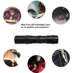 LED Mini Flashlight Portable Waterproof Ultra Bright Flashlight AA Battery Portable Torch For Camping Hiking fishing