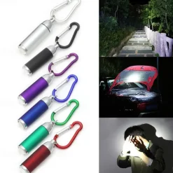 Led Mini Torches Light USB Rechargeable Portable Flashlight Keychain Torch Lamp Waterproof Light Hiking Camping Flashlights