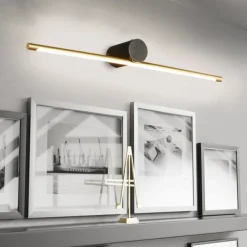 LED Mirror Front Lamp Vanity Light Dimmable 40/60/80cm Wall Light Copper for Modern Simple Bedroom Bathroom Gift for Family Friends IP20