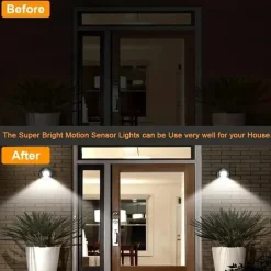 LED Motion Sensor Light , Battery Powered Motion Sensor Lights Wireless 9 LED Motion Spotlight Indoor And Outdoor, Garden Motion Sensor Security LED Light Lamp