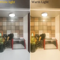 8LED Motion Sensor Night Light, USB Rechargeable Stair Cabinet Light Automatic On/Off, Ideal for Kitchen, Bedroom, Closet, Stairs and Hallway