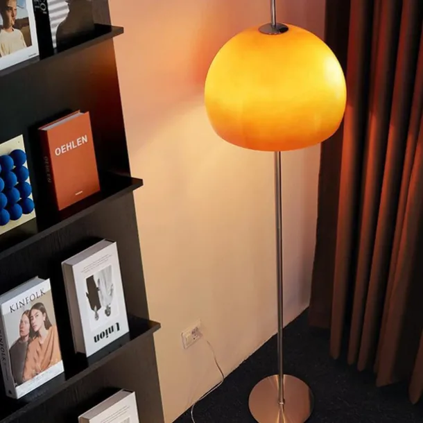 LED Mushroom Floor Lamp, Mid-Century Modern Light for Bedroom, Bright LED Standing Lamp for Office, Modern Living Room Decor 110-240V