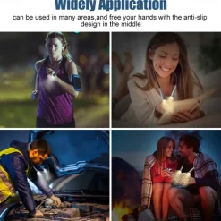 LED Neck Reading Light, Book Light for Reading in Bed, 3 Colors, 5 Brightness Levels, Bendable Arms, Rechargeable, Long Lasting, Perfect for Reading, Knitting, Camping, Repairing