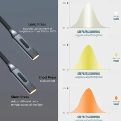 LED Neck Reading Light High Quality USB Reading Lamp Neck Book Light Rechargeable HandsFree Portable LED Reading Light For Camping Repairing Lighting