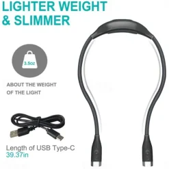 LED Neck Reading Lights Book Lights Flexible Handsfree Hug Reading Lamp Novelty Led Night Light Flashlight