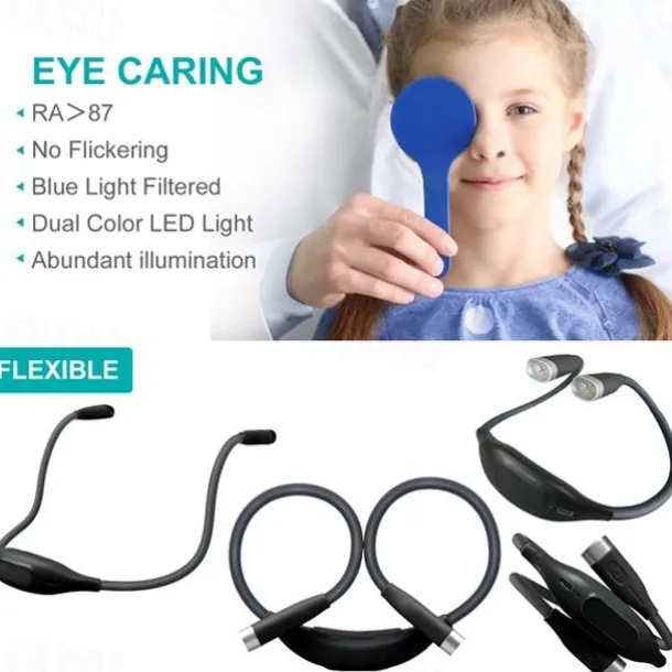 LED Neck Reading Lights Book Lights Flexible Handsfree Hug Reading Lamp Novelty Led Night Light Flashlight